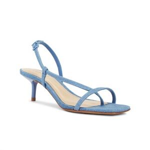 Elegant Blue Strappy Heels